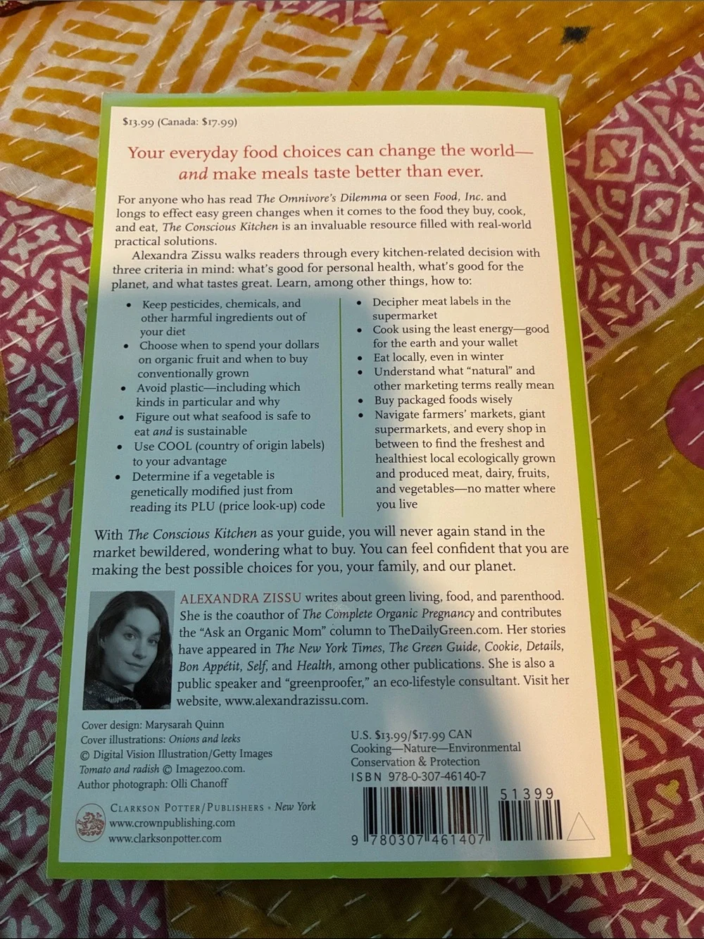 3/$10 The Conscious Kitchen by Alexandra Zissu - White/Green Cover